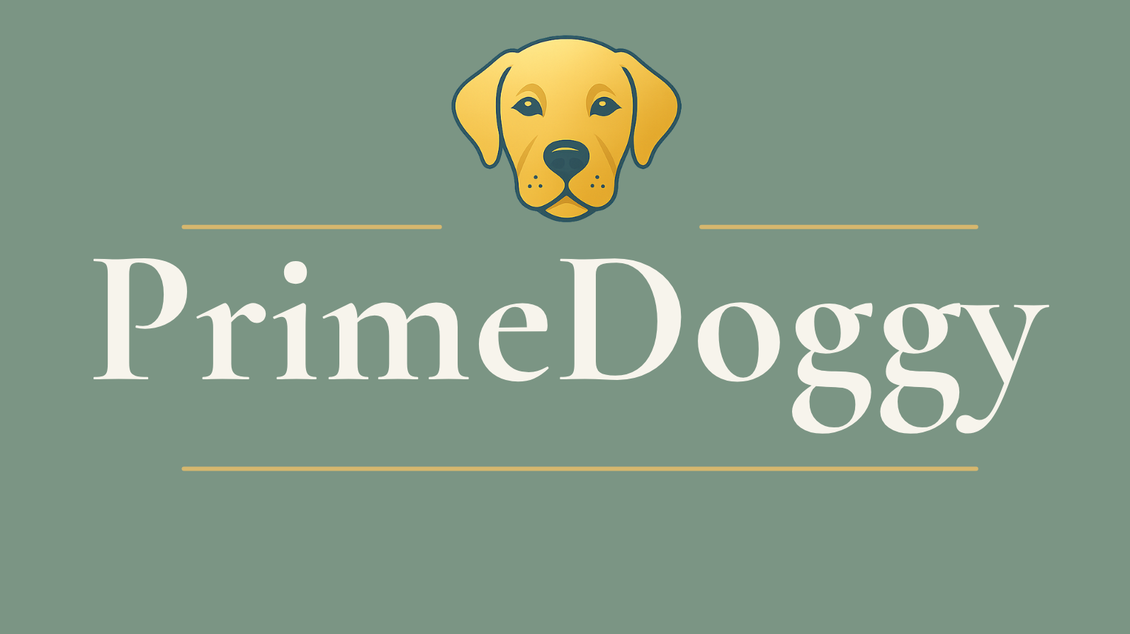 PrimeDoggy Logo – premium dog wellness, training, and essentials
